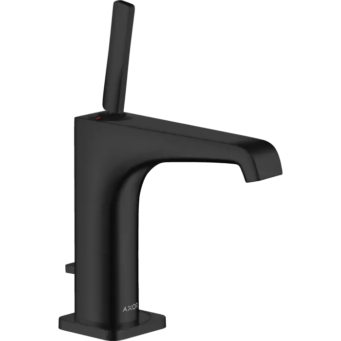 Citterio e bateria umywalkowa 130 z uchwytem pin i kompletem odpływowym z cięgłem czarny matowy 36100670 - Oferta limitowana