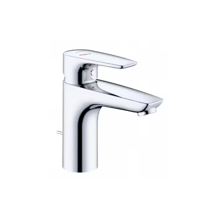 Łatwy zwrot | Pure&solid xl bateria umywalkowa 100, z zestawem odpływowym, przepływ 3,8 l/min chrom 342930575WR4