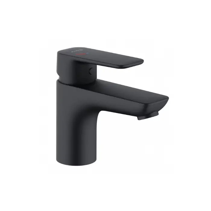 Zostało kilka sztuk | Pure&style bateria umywalkowa 75, bez zestawu odpł.; ecoplus; czarny mat 403893975