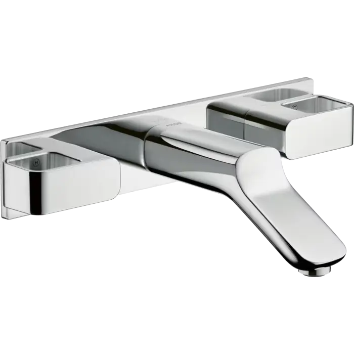 Oferta dnia | Urquiola 3-otworowa bateria umywalkowa z wlewka 168 mm, ścienna, podtynkowa czerwony złoty polerowany 11042300
