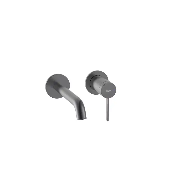 Top produkt - Ona Bateria umywalkowa jednouchwytowa dwuotworowa podtynkowa pvd brushed graphite A5A359EGM0