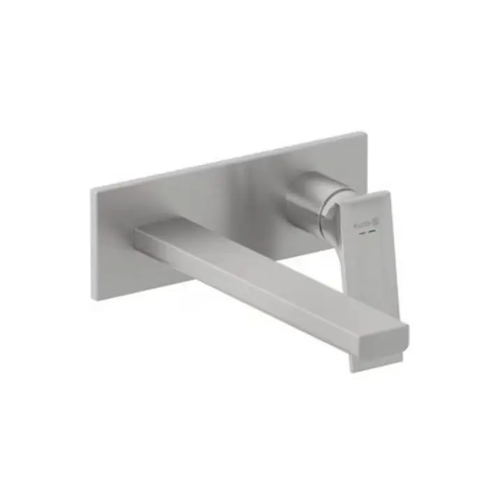 Nowość w sprzedaży - DECUS ścienna bateria umywalkowa, wylewka 240 mm, nikiel szczotkowany PVD 54245N575