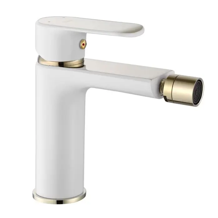 Cena fabryczna - Bloom white/gold bateria bidetowa REA-B9930