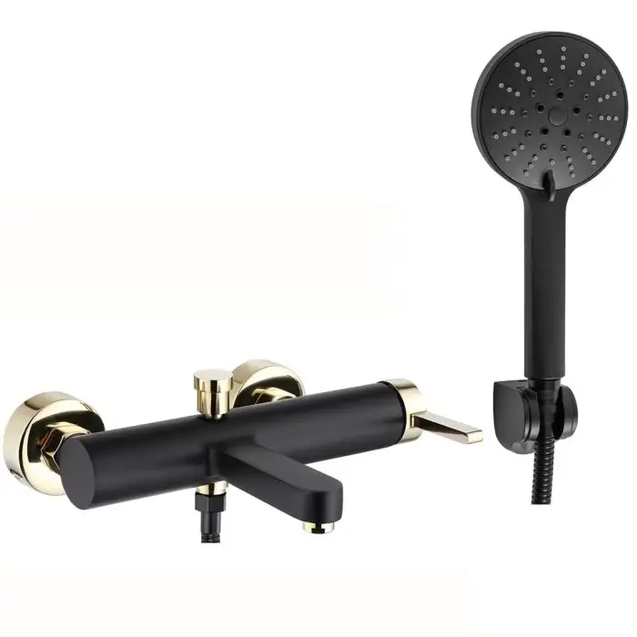 Produkt ceniony przez klientów | Polo black gold bateria wannowa czarna REA-B9979