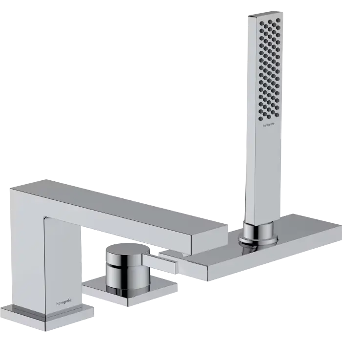 Oszczędź więcej - Tecturis e 3-otworowa jednouchwytowa bateria na brzeg wanny, sbox chrom 73443000