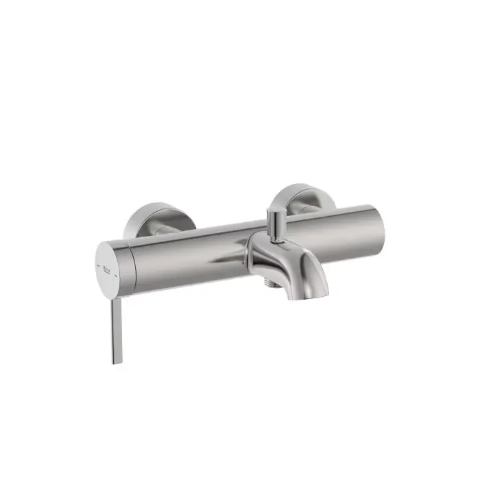 Łatwy zwrot | Ona bateria wannowo-prysznicowa ścienna bez zestawu pvd inox A5A029ESM0