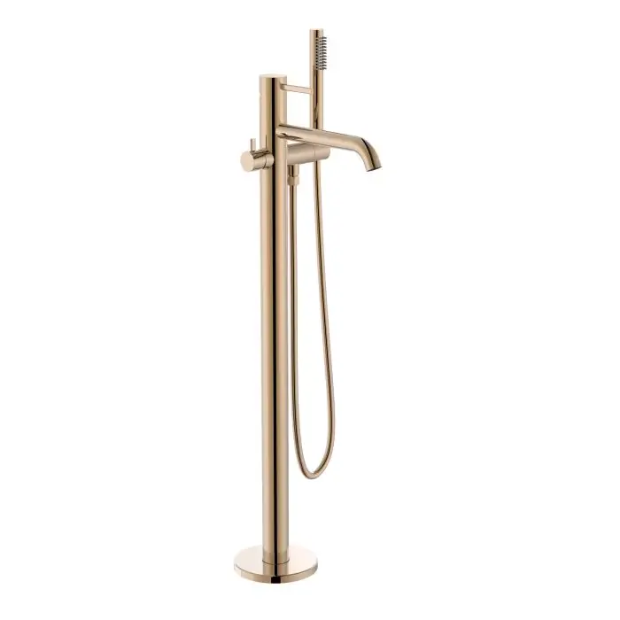 Zapasy na wyczerpaniu - Ona wolnostojąca bateria wannowo-natryskowa z zestawem natryskowym pvd rose gold A5A279ERG0