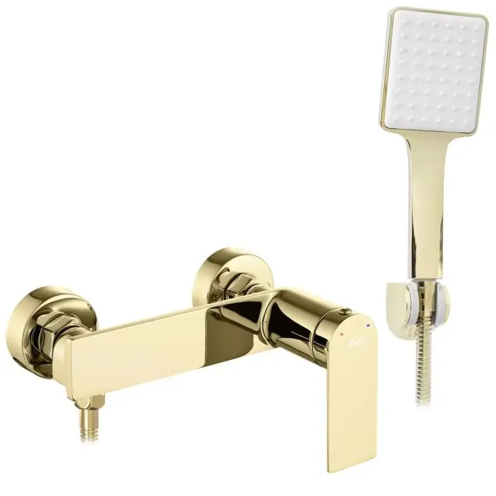 Storm gold bateria prysznicowa z zestawem złota REA-B9984 - Najwyższa jakość