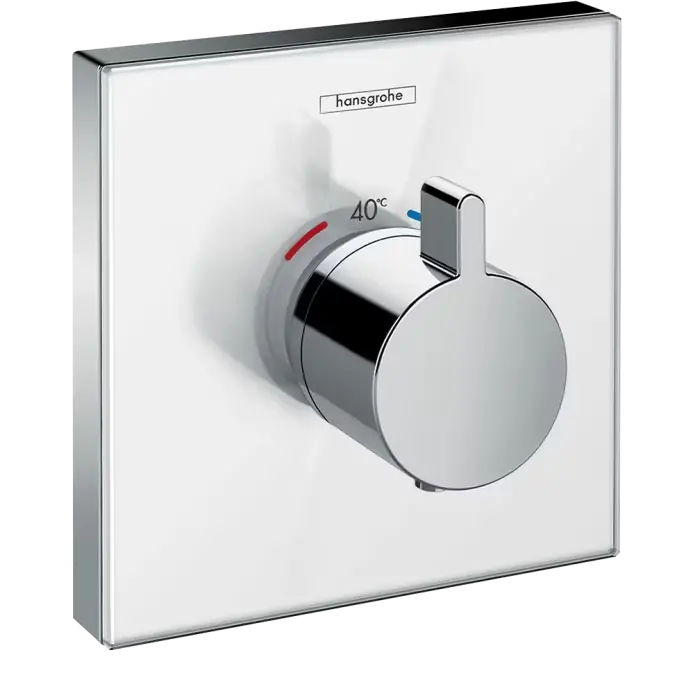 Showerselect glass bateria termostatyczna highflow, podtynkowa biały/chrom 15734400 - Zostało kilka sztuk