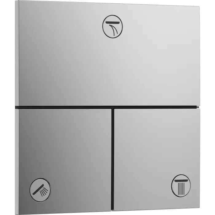 Showerselect comfort e zawór odcinający do 3 odbiorników, podtynkowy chrom 15573000 | Duży rabat
