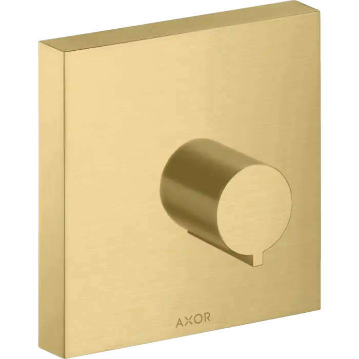 Tylko dziś | Showersolutions zawór odcinający 120/120, podtynkowy złoty optyczny szczotkowany 10972250