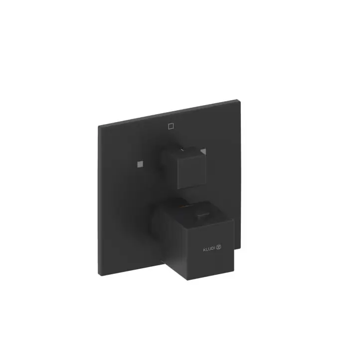 Bezpośrednio od producenta | Decus podtynkowa bateria wannowo-natryskowa z termostatem, do slim.boxx 88022 czarny mat 548103975