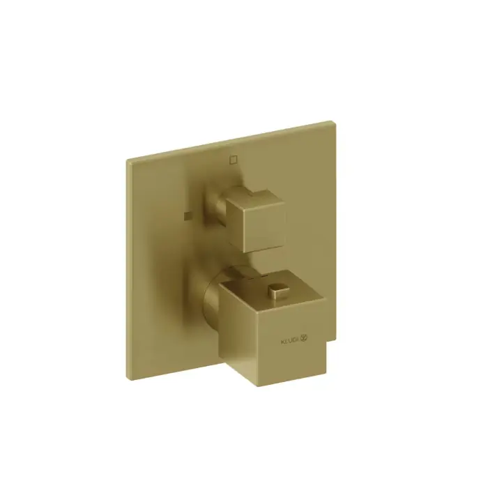 Decus podtynkowa bateria natryskowa z termostatem, do slim.boxx 88022 złoty szczotkowany 54885N075 | Produkt polecany