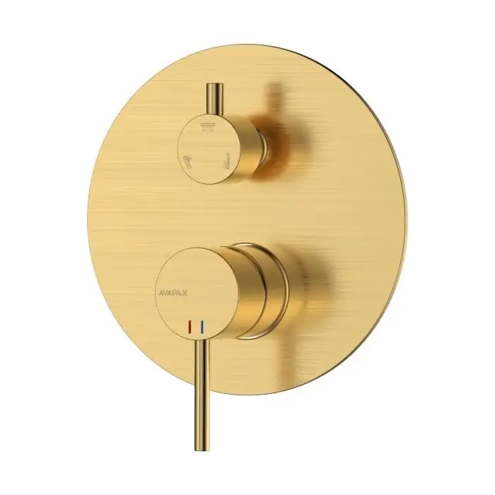 Oferta promocyjna | Ultimate bateria prysznicowo wannowa podtynkowa trzyfunkcyjna, złoty ABUL5312C1
