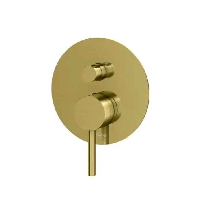 Axel brushed gold podtynkowa bateria wannowo-prysznicowa z dwoma wyjściami QW210AGDB - Skorzystaj teraz