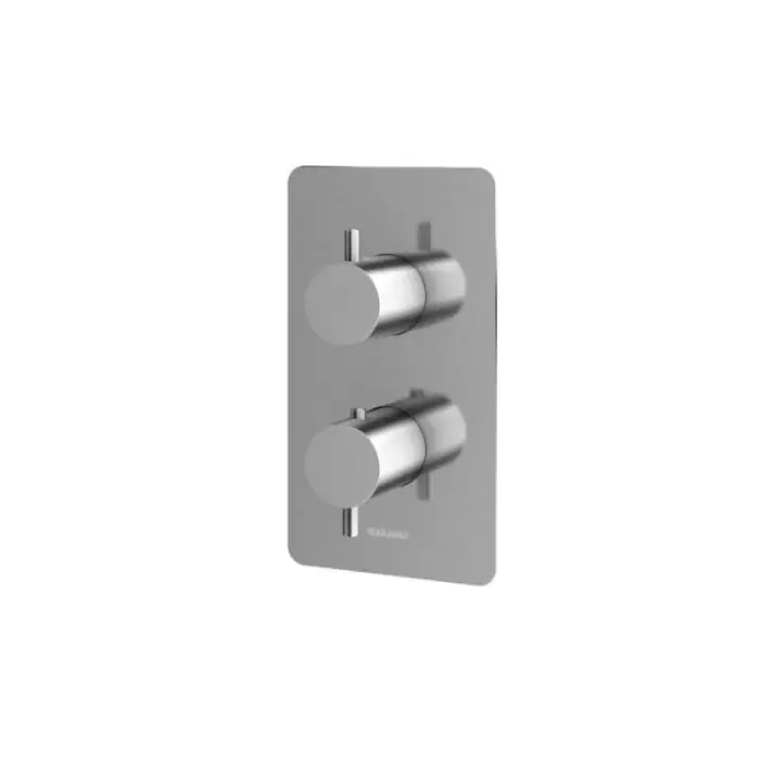 Promocja kończy się wkrótce | AXEL BRUSHED NICKEL Termostatyczna podtynkowa bateria wannowo-prysznicowa z dwoma wyjściami QW432ABN