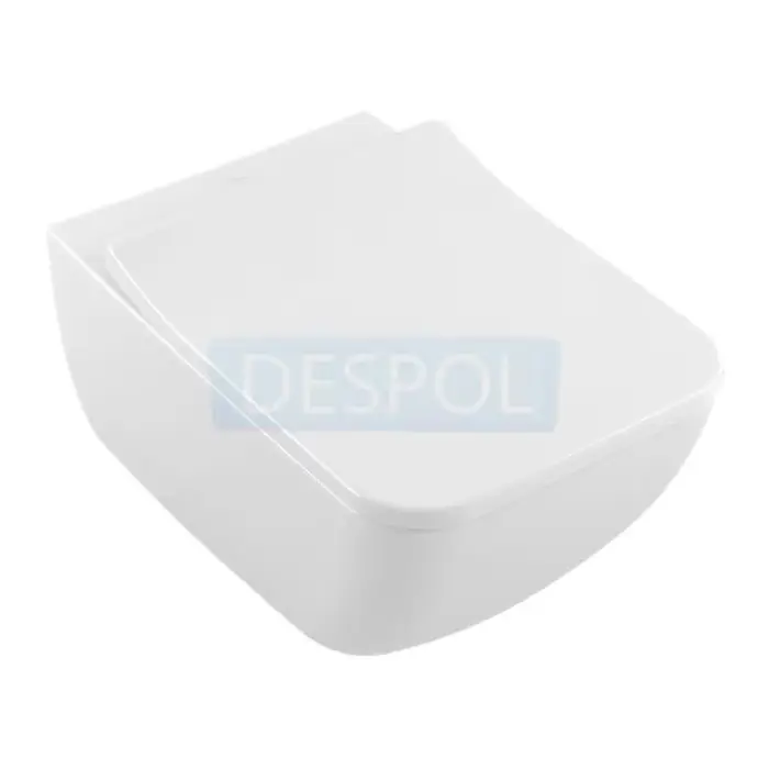 Cena obniżona | Venticello miska wc lejowa bez kołnierza wewnętrznego, podwieszany, wraz z directflush, weiss alpin ceramicplus 4611R0R1