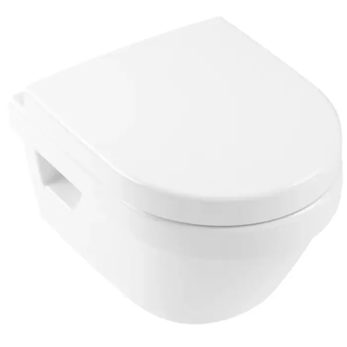 Architectura miska wc lejowa compact, bez kołnierza wewnętrznego, podwieszany, wraz z directflush / antibac, weiss alpin antibac ceramicplus 4687R0T2 - Szybka dostawa