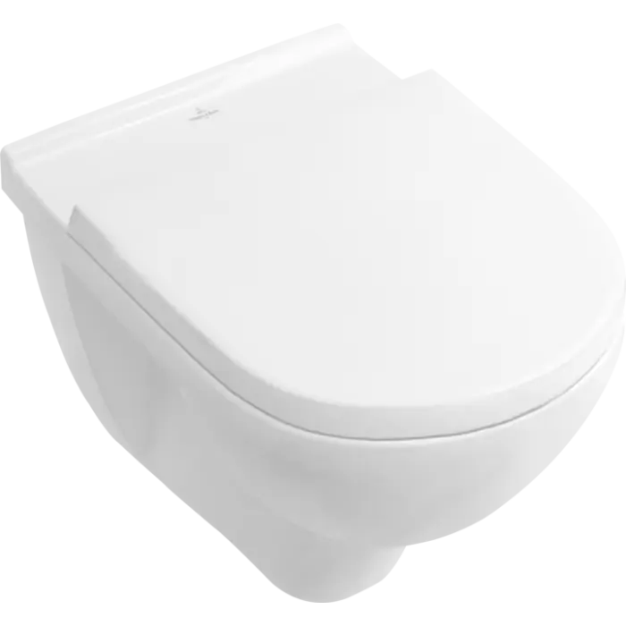 Kup teraz | O.novo miska wc lejowa bez kołnierza wewnętrznego, podwieszany, wraz z directflush / antibac, weiss alpin antibac ceramicplus 5660R0T2