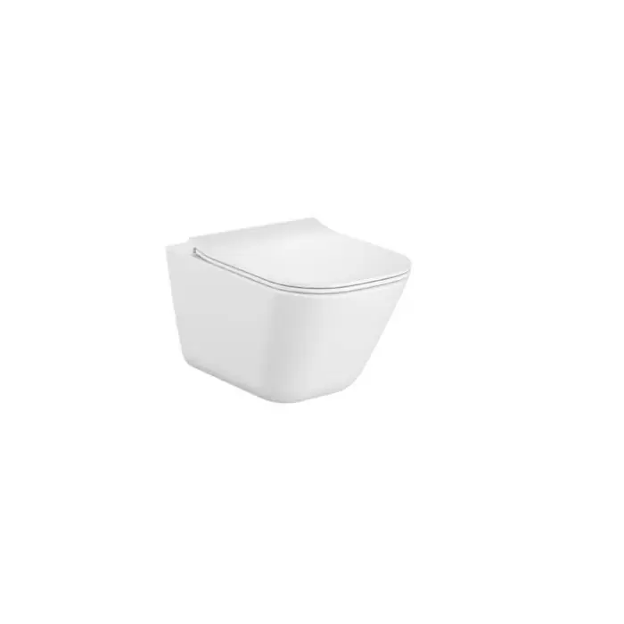 Zapasy na wyczerpaniu - Gap miska podwieszana wc rimless square 54cm z deską wolnoopadającą ultraslim (zestaw) A34H472000