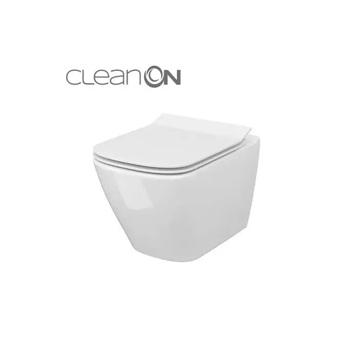City square miska 50,5cm z ukrytym montażem z deską wolnoopadająca, z funkcją łatwego wypinania S701-405 | Bardzo popularny produkt