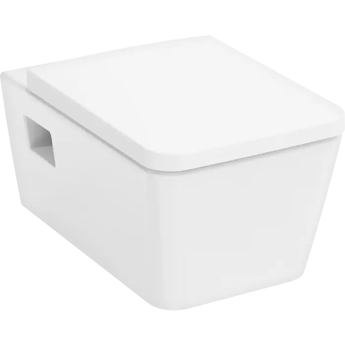Tylko w tym tygodniu | Elupura original q miska wisząca wc 540 aquachannel flush, z deską wc, softclose, quickrelease biały 60289450