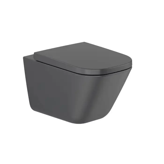 Gap square miska wc podwieszana rimless 54 cm, czarny mat A34647L080 - Wysyłka od ręki