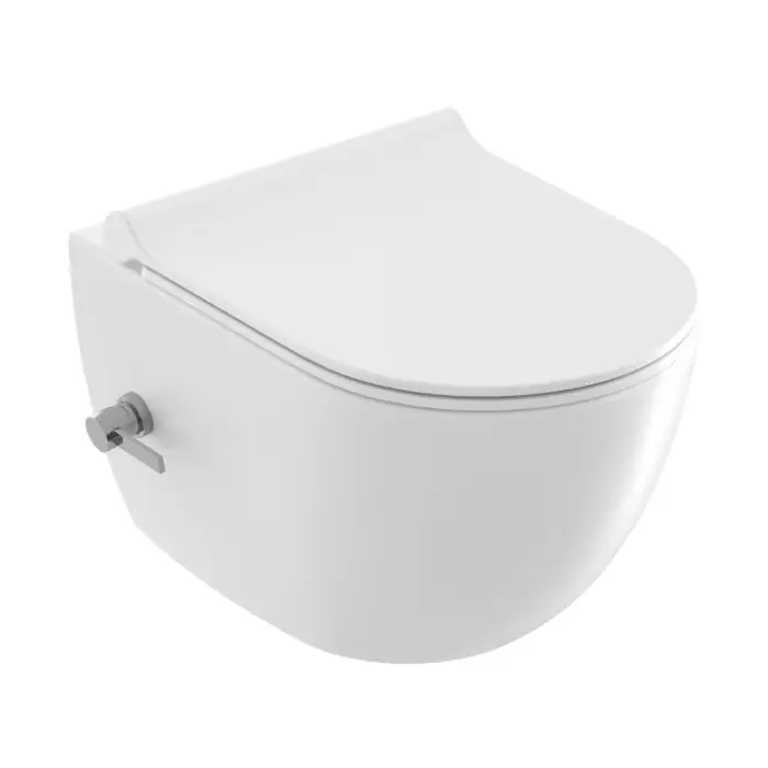 Podwieszana miska wc z funkcją bidetu uni chrome rimoff, biały X01912 | Cena fabryczna