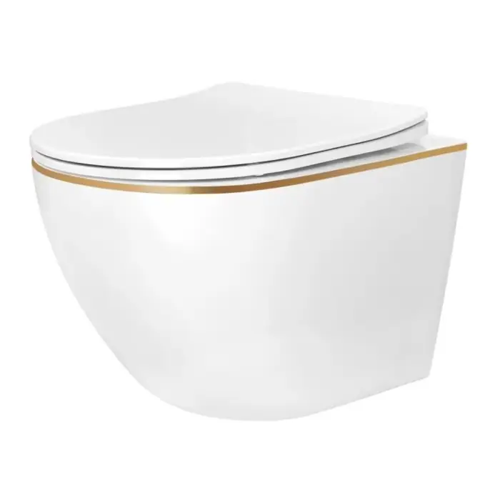 Carlo mini tornado nfq gold edge misa wisząca wc bezrantowa REA-C6801 - Oferta promocyjna