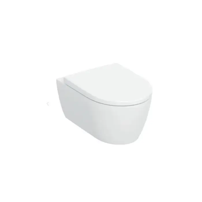 Zestaw wiszącej miski WC Geberit iCon, lejowa 53cm, ukryte mocowania, TurboFlush, z deską sedesową 503.045.00.8 - Skorzystaj z oferty