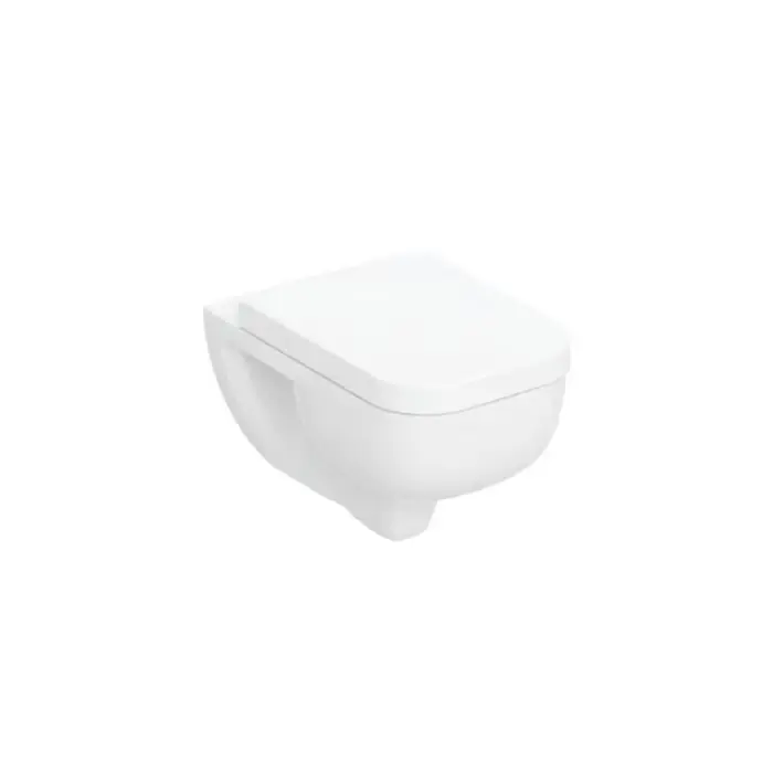 Zestaw wiszącej miski wc selnova square, lejowa, turboflush, z deską sedesową 503.154.00.1 | Łatwy zwrot