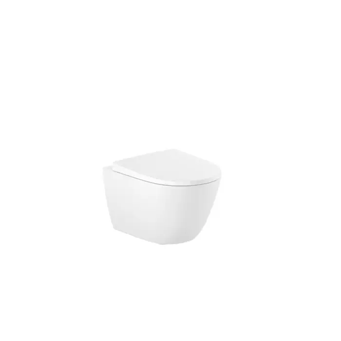 Ona miska wc podwieszana compacto rimless + deska wolnoopadająca compacto supralit® A346688S00+A801E22001 - Kup teraz