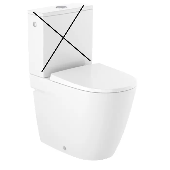 Ona miska wc do kompaktu rimless 60 cm przyścienna supraglaze A342688S00 | Ulubieniec klientów