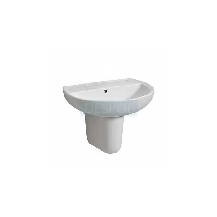 Rekord umywalka 50 cm, bez otworu, z przelewem K91050000 | Superoferta