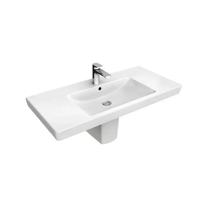 Subway 2.0 umywalka meblowa, 1000 x 480 x 180 mm, z przelewem, weiss alpin 7175A001 - Produkt ceniony przez klientów