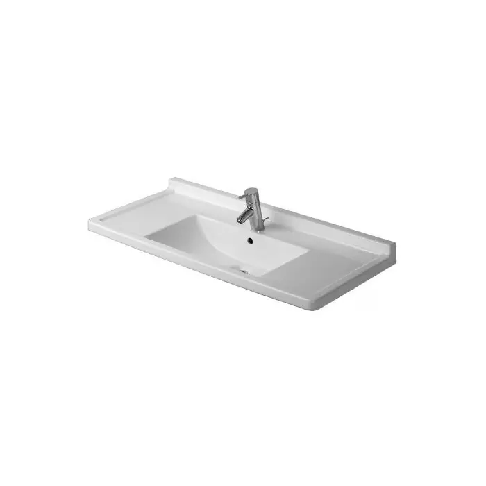 Duravit 03041000001 umywalka mebl. 105 cm starck 3 biala, z przel.,polka 1 otw., wg 03041000001 - Łatwe zamówienie