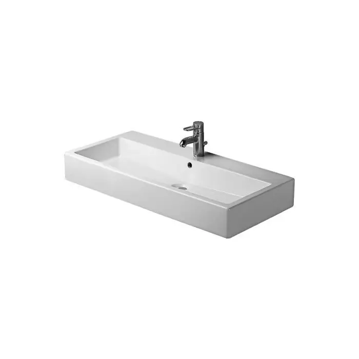 Duravit 04541000271 umywalka 100 cm vero biala z przel.,polka 1 otw., szlif., wg 04541000271 | Cena promocyjna