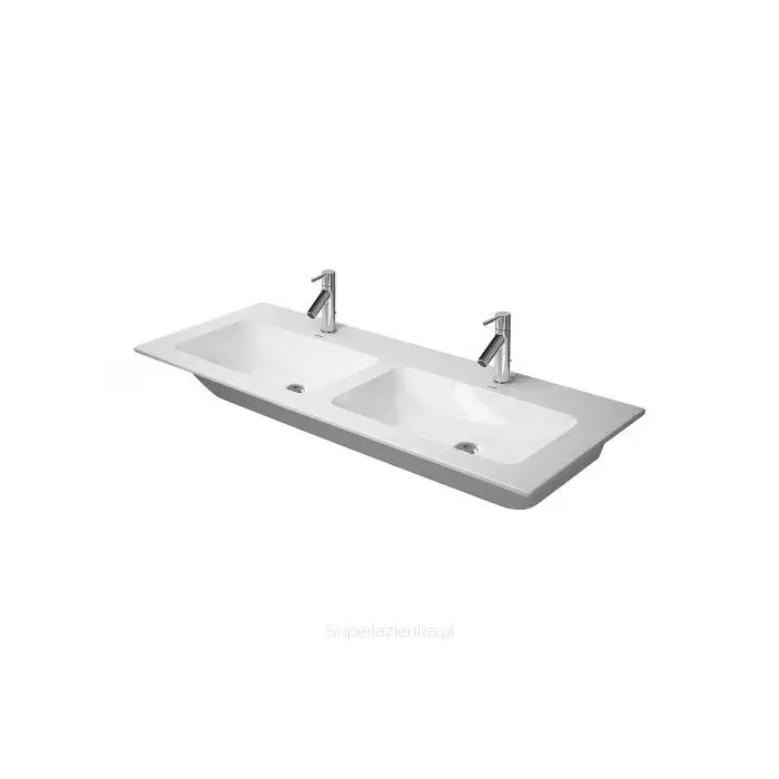 Duravit 2336130000 umywalka podwojna 130 me by starck biala,przelew,polka,1 otwor 2336130000 - Bezpieczne zakupy