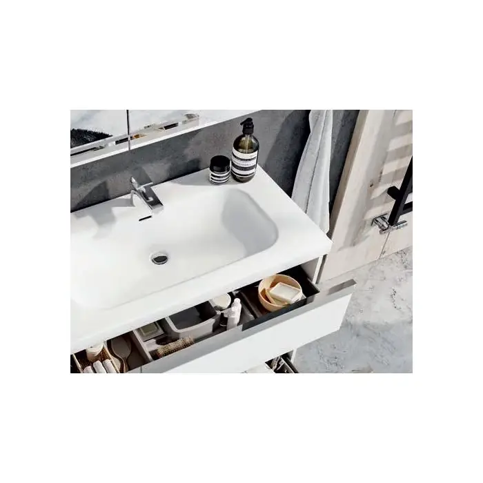 Umywalka skappa 80, ceram white hg RE040803068060 | Bezpieczna płatność