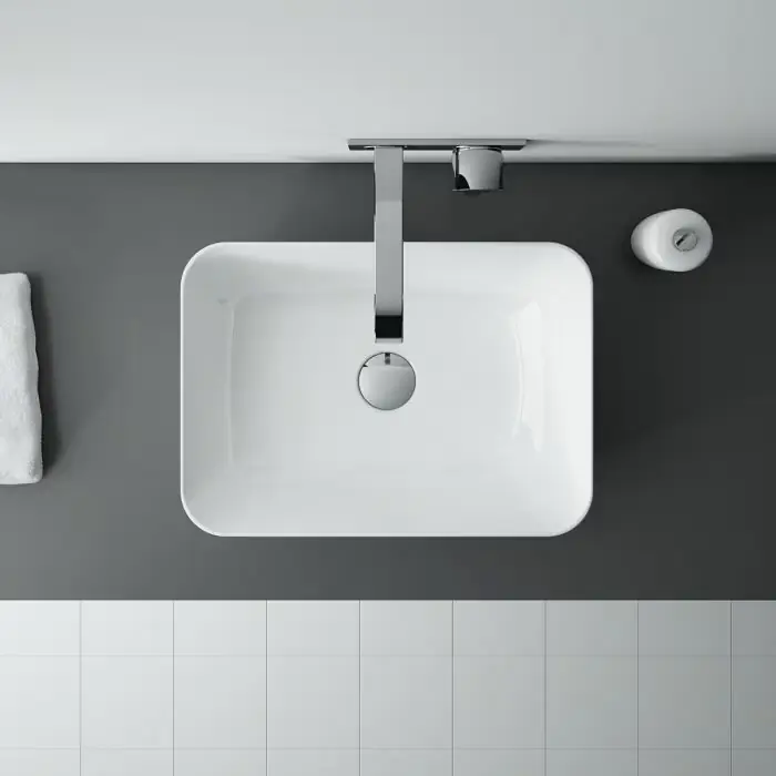 Umywalka reni 46x33 blat, ceram white hg RE040800038060 | Nowość w sprzedaży