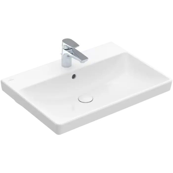 Avento umywalka, 650 x 470 x 180 mm, z przelewem, weiss alpin ceramicplus 415865R1 | Już w sprzedaży