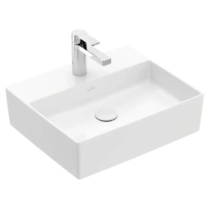 Memento 2.0 umywalka stojąca na blacie, 498 x 420 x 139 mm, bez przelewu, stone white ceramicplus 4A0751RW | Oferta