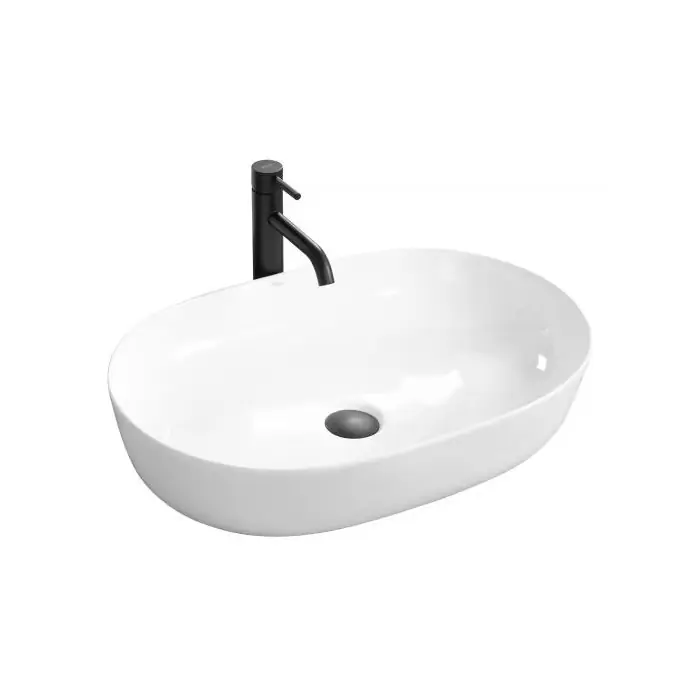 Umywalka ceramiczna nablatowa cleo biała 41x60,5cm REA-U0024 | Ostatnia szansa