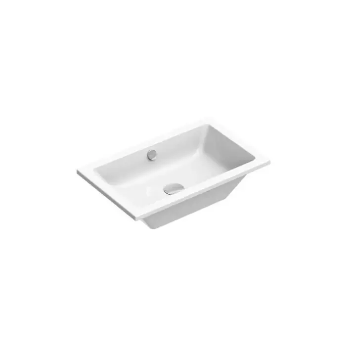 Umywalka 60x37 cm prostokątna biała 16037ZE00 | Klienci polecają