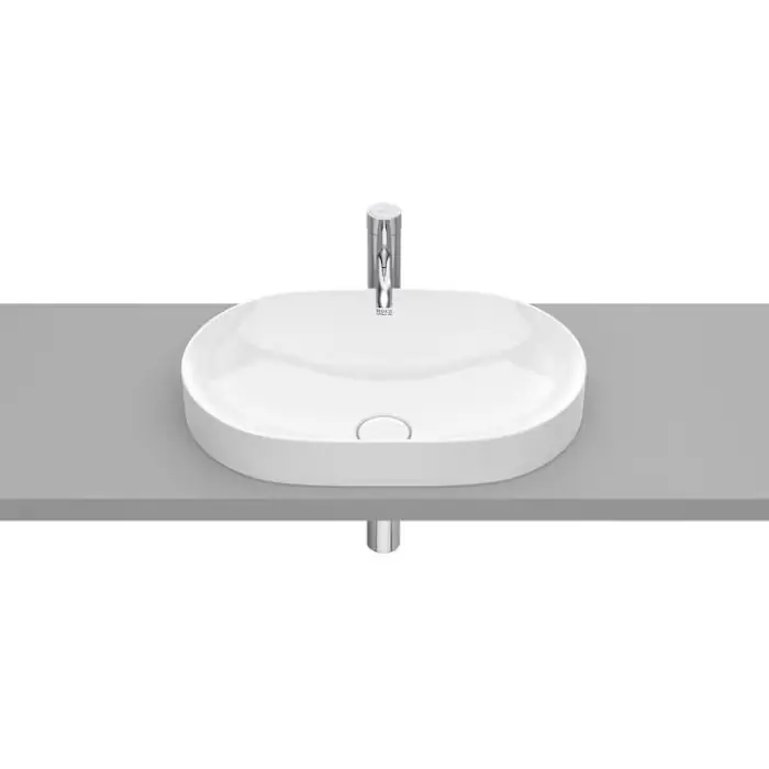 Outlet - Inspira round umywalka blatowa 550x370 h75 fineceramic® biały mat A327527620