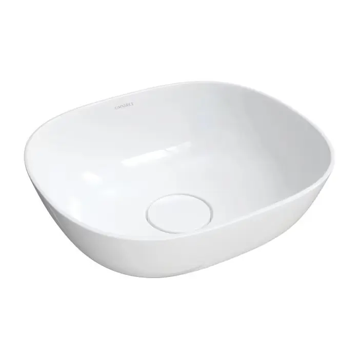 Sprawdź teraz | Silk umywalka nablatowa marble+, 40x35cm, biały połysk SILK400BP