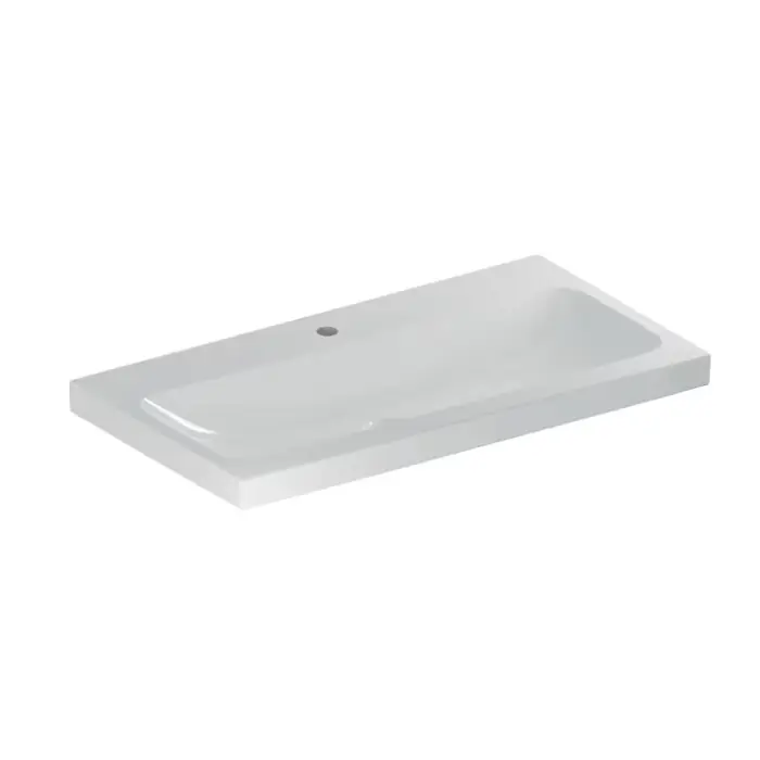 Umywalka icon light 90x48cm, otwór na baterię=na środku, przelew=bez, biały 501.836.00.5 - Nowość w sklepie