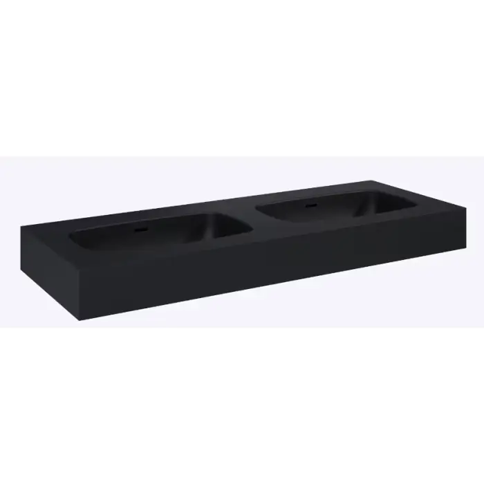 Umywalka dimple 120 duo ścienna, marmur black matt RE041200027160 | Nowość w ofercie