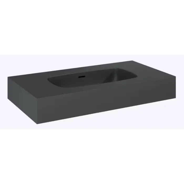 Promocja | Umywalka dimple 80 ścienna, marmur anthracite matt RE040800026010