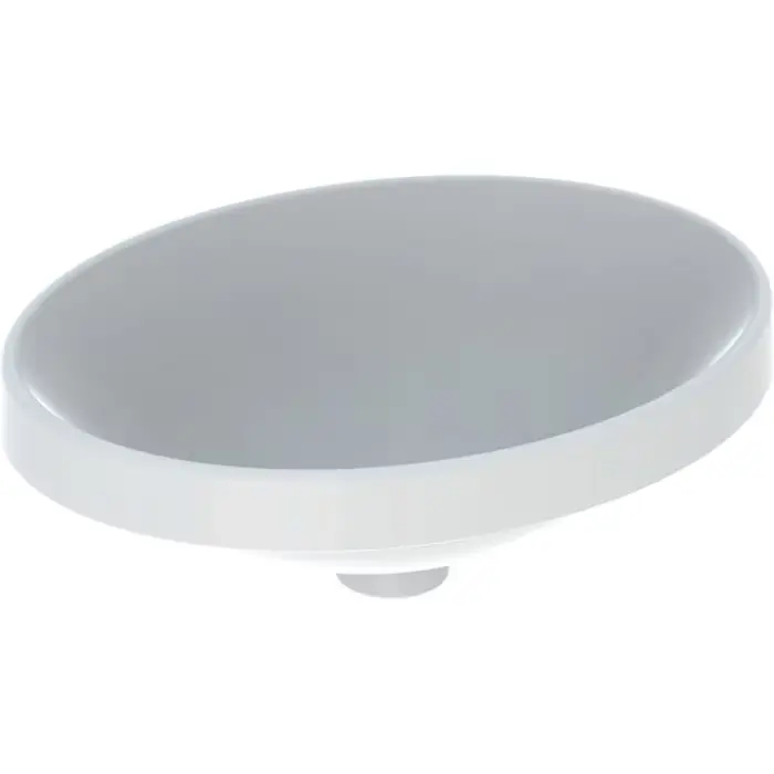Kup dziś - Umywalka wpuszczana w blat variform, owalna b1=46cm, otwór na baterię=bez, przelew=bez, biały / keratect 500.710.00.2